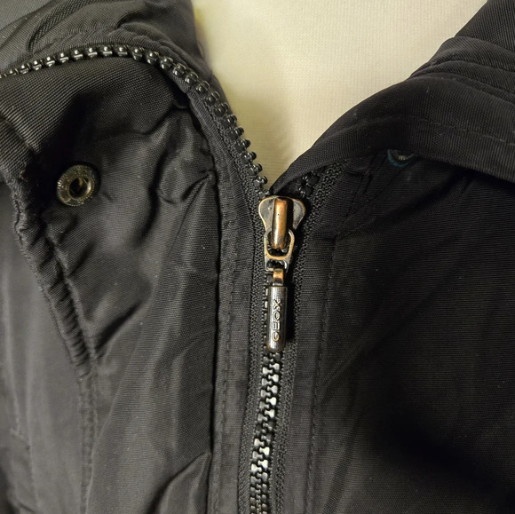 Geox Respira Trench Coat Size 6 Hooded Lightweight Water Resistant Dark Academia - Picture 9 of 11